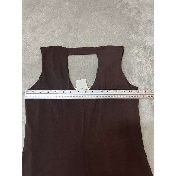 Deadstock! Y2K Cato Top Women's Size Small Brown Tank Gold 2000s Club Going Out - Picture 3 of 6
